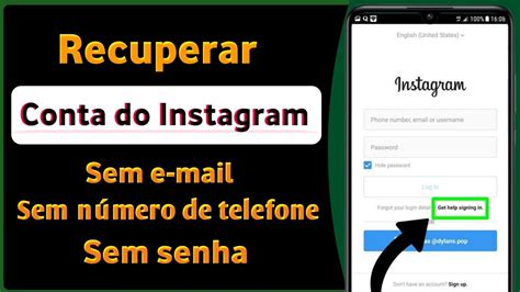 Como Recuperar Conta Do Instagram Sem Senha E Número De E Mail