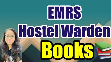 Emrs Hostel Warden Books Only Suggestion No Promotion