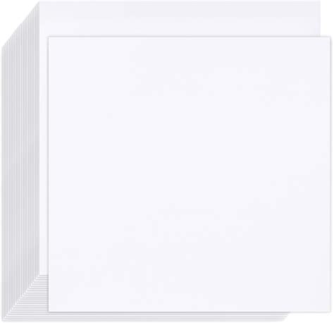 Amazon White Cardstock 12x12 100 Sheets Cardstock Paper Goefun