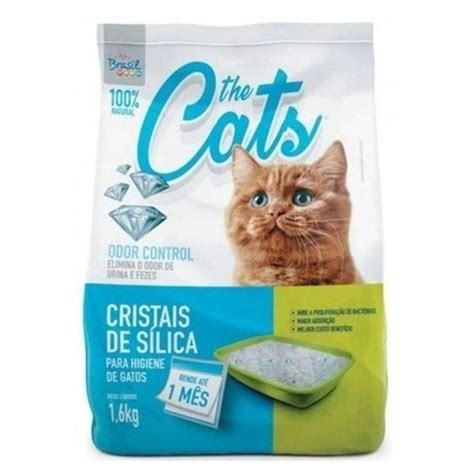 Sílica Areia Higiênica The Cats Cristais de Sílica para Gatos 1 6kg