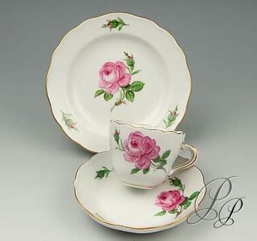 Tlg Mokkagedeck Nr Meissen Rote Rose Porzellan Porcelain