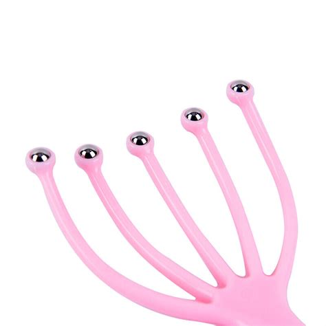 Scalp Massager Steel Ball Head Massage Relaxation Five Finger Massa ZS