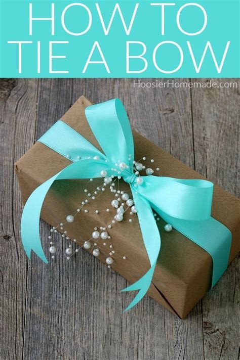 How To Tie A Bow Hoosier Homemade Gifts Bows Gift Bows