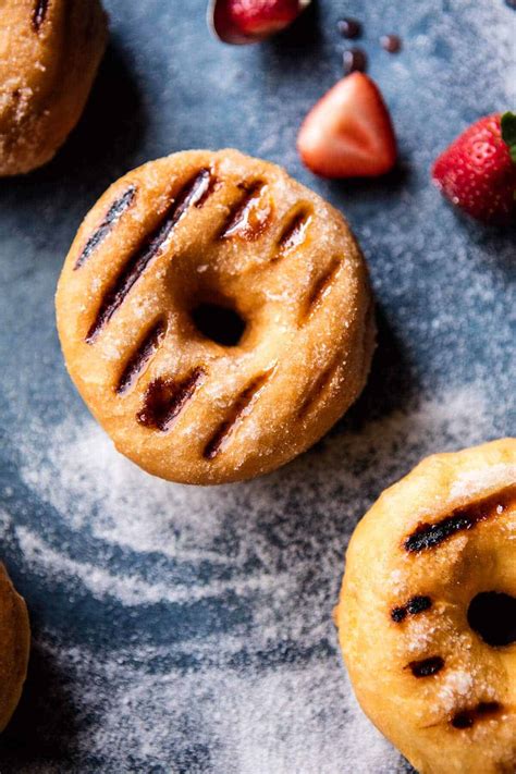 Strawberry Shortcake Grilled Doughnuts Half Baked Harvest