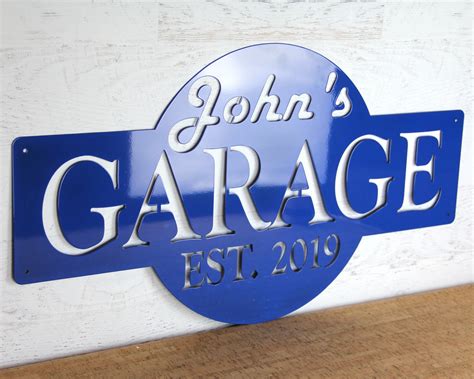 Garage Sign Garage Decor Personalized Ts For Men Ts Etsy