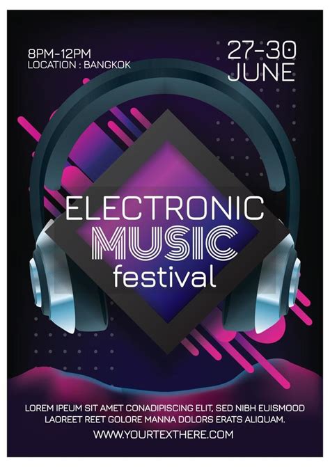 Electronic Music Festival Poster