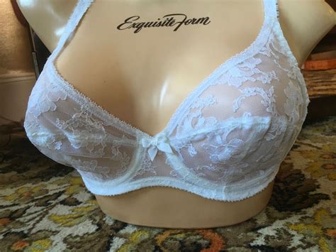 Vintage 70s White Gossard Underwired Sheer Lace Demi Bra Etsy