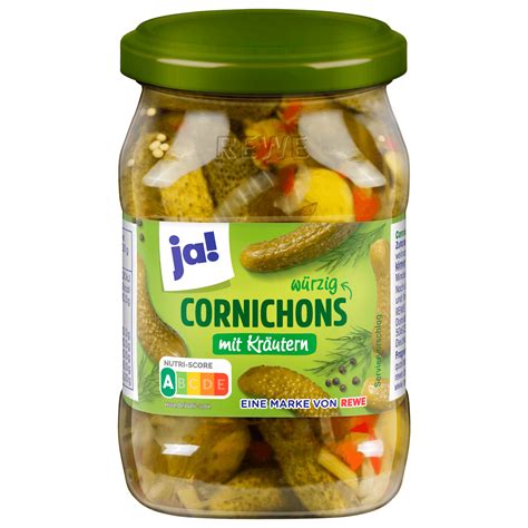 ja Cornichons mit Kräutern 190g bei REWE online bestellen