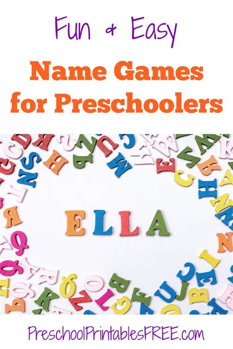 Name Activities For Preschoolers Free Preschool Printables