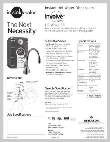 Sst Fltr Insinkerator Pdf Catalogs Documentation Brochures