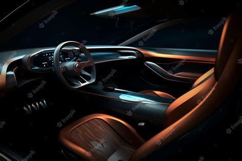 Premium AI Image | The interior of the mazda vision coupe.