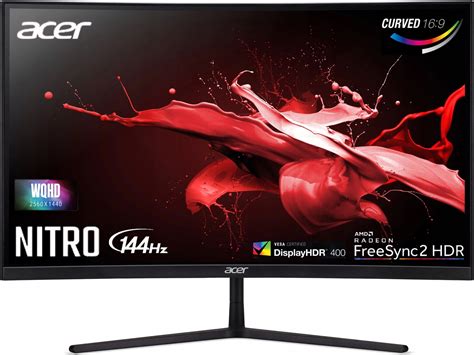 ACER Nitro EI272URPBMIIIPX 27 2560x1440px 144Hz 4 Ms Curved Monitor