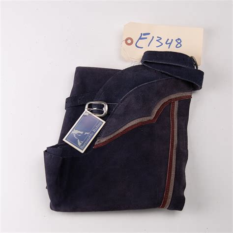 English Schooling Chaps Navy Suede Grey And Burgundy Stripes