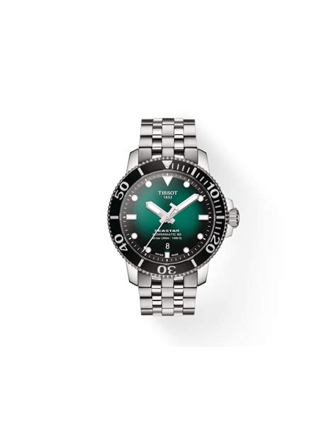 Orologio Tissot Seastar Powermatic Con Quadrante Verde Sfumato