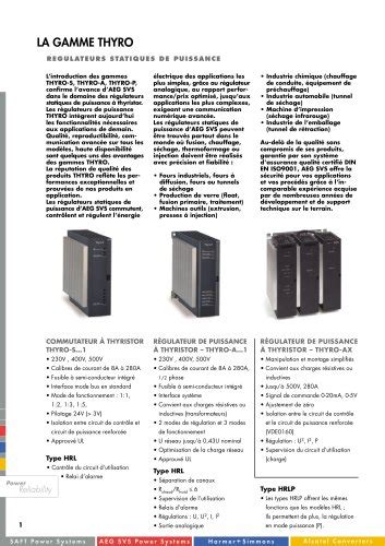 Tous Les Catalogues Et Fiches Techniques Pdf Aeg Power Solutions