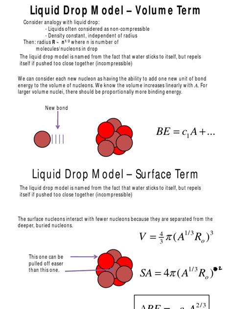 Liquid Drop Model Pdf Atomic Nucleus Atomic Physics