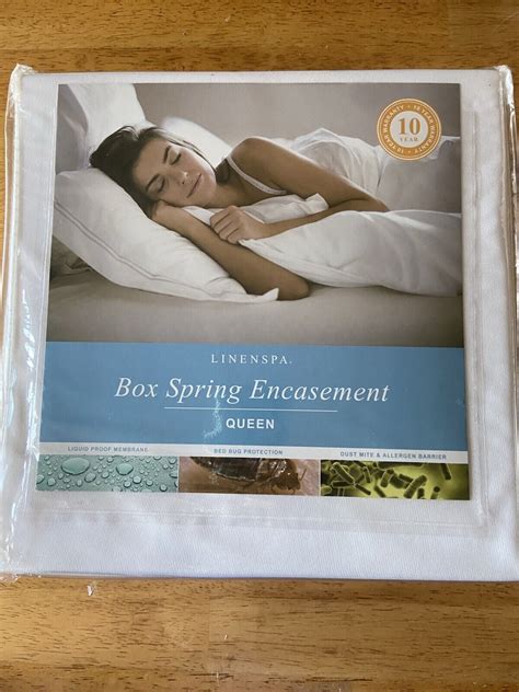 LINENSPA Waterproof Bed Bug Proof Box Spring Encasement Protector