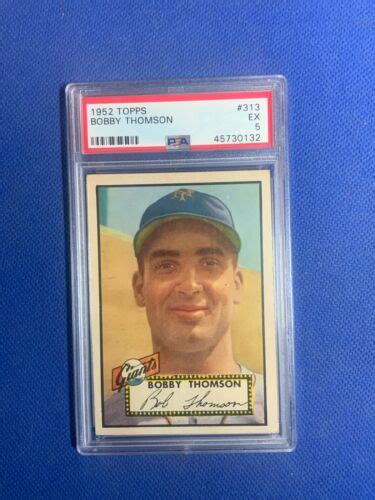 Topps Bobby Thomson New York Giants High Number Psa