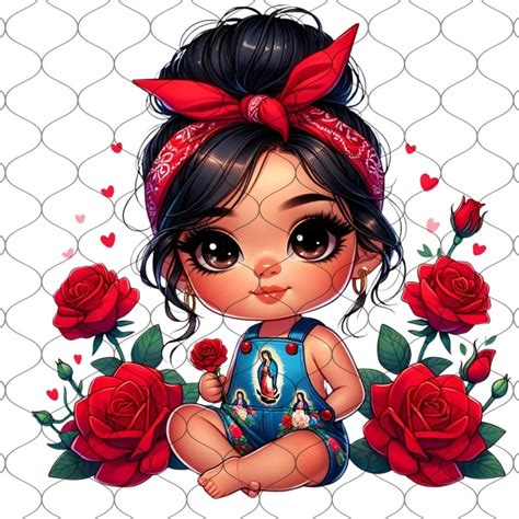 Chibi Cute Latina Baby Girl Png Png Latina Princess Clipart Hispanic Girl Png Chibi Girl