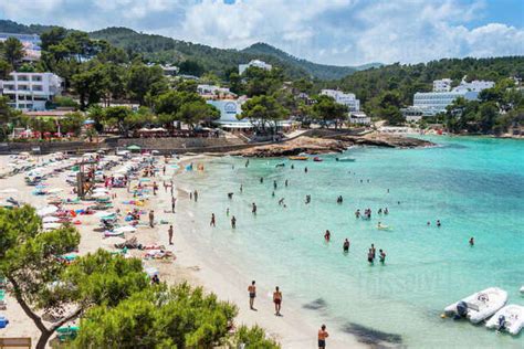 Playa De Portinatx Beach Ibiza Balearic Islands Spain Mediterranean