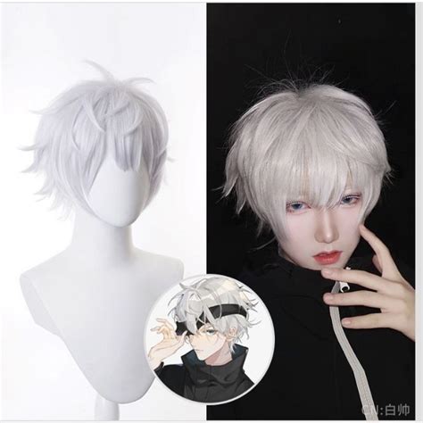 Anime Jujutsu Kaisen Gojo Satoru Cosplay Costume For Men อะนิเมะชายคอสเ