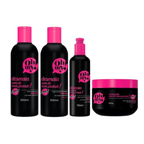 Kit Linha Desmaia Sem Dó Nem Piedade Oh My Cosmetics 300ml Shopee