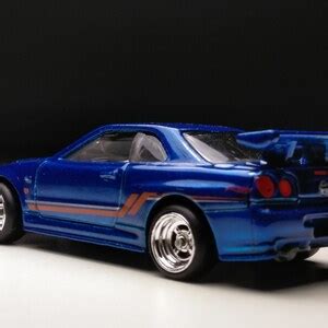 Nissan Skyline GT R R Hot Wheels Custom Real Rubber Tires Etsy