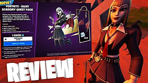 New Vivica Saint Skin High Stakes Pickaxe Fortnite Gameplay And Review Saint Academy Quest