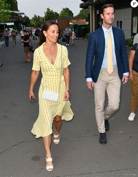 Pippa Middleton Et Son Mari James Matthews à Wimbledon à Londres Le 12