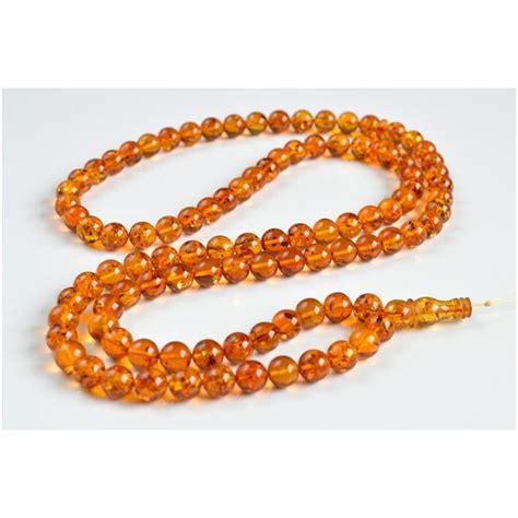 Butterscotch Baltic Amber Prayer Beads Misbaha Tasbih Rosary