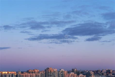 Beautiful Clear Morning Sky At Sunrise Natural Background Soft Pink