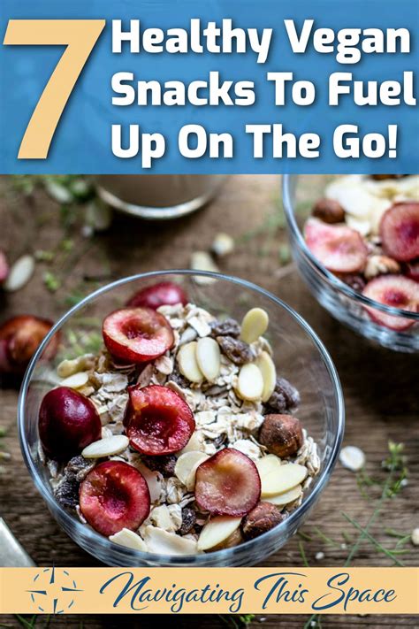 7 Healthy Vegan Snacks To Fuel Up On The Go! - Navigating This Space