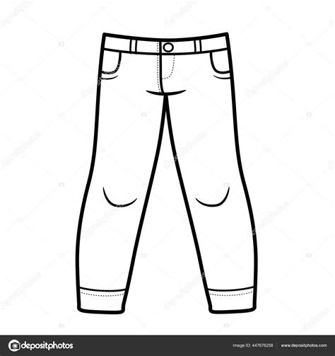 Black And White Pants Clipart