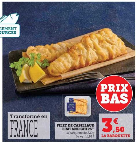 Promo Filet De Cabillaud Fish And Chips Chez Super U ICatalogue Fr