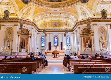 Interior of the Cathedral Basilica of St. Joseph Editorial Photo ...