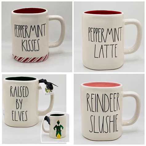 CHRISTMAS Rae Dunn Mugs Holiday Coffee Mugs Rae Dunn - Etsy