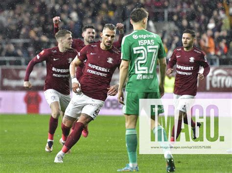 Marko Dugandzic Se Bucura Dupa Un Gol Marcat In Meciul De Fotbal Dintre