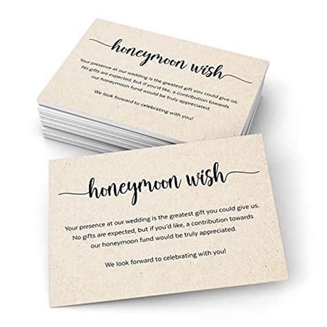 Honeymoon Fund Wording: Wedding or Shower Registry