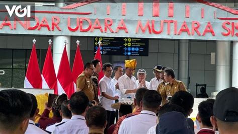 Presiden Jokowi Resmikan Bandara Baru Mutiara Sis Al Jufri Palu