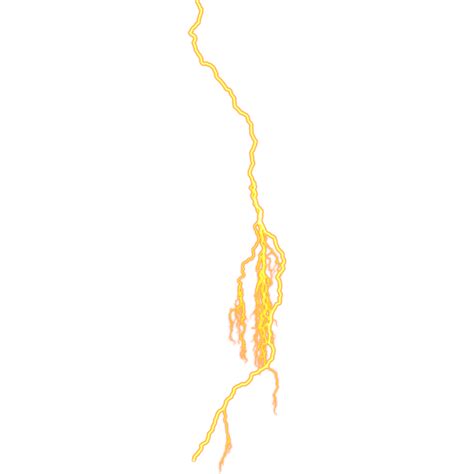 Yellow Lightning Transparent Background