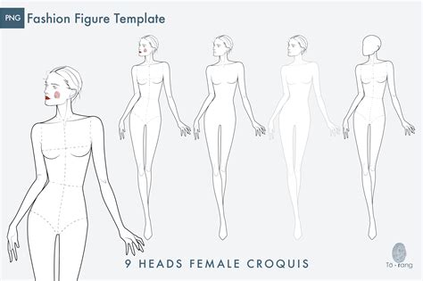 Printable Female Croquis Template Free Printable