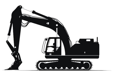 Premium Vector | Silhouette of Construction equipment