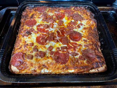 Motor City Pizza Co Double Pepperoni Detroit Style Deep Off