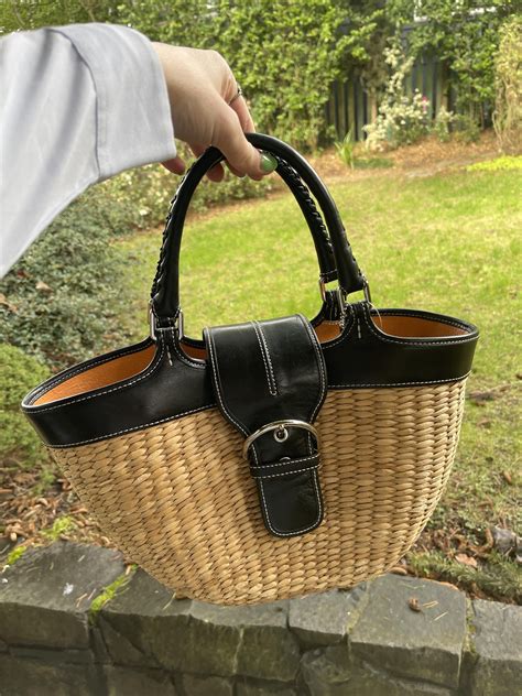 Bucket List Find 2002 Coach Wicker Bag Rvintagefashion