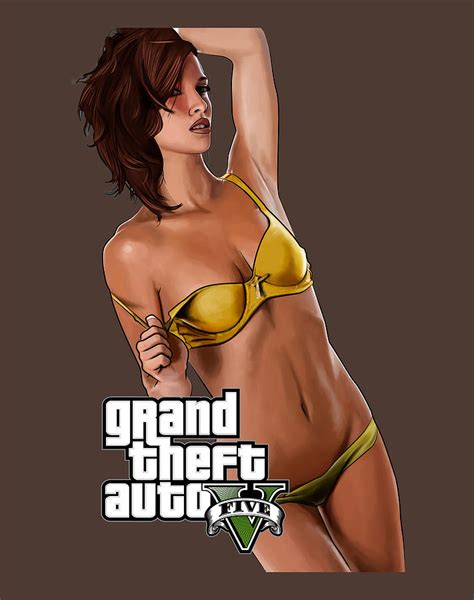 Bikini Girl Grand Theft Auto V GTA 5 Girl Digital Art By Maryam