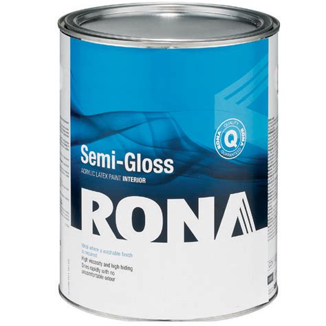 RONA Paint Interior Acrylic Latex Semi Gloss Natural White