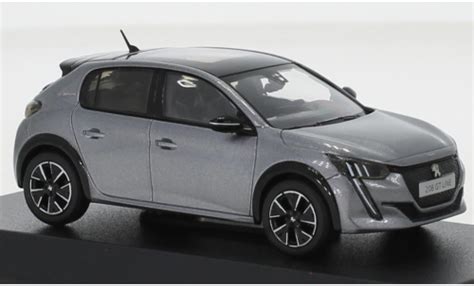 Miniature Peugeot 208 1 43 Norev GT Line Metallise Gris Noire 2019