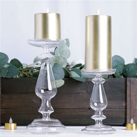 Mercury Glass Candle Holders Pillar Candle Holders Candlestick