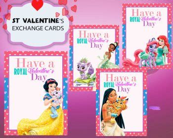 Disney Princess Valentines Day Cards