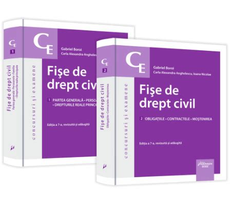 Fise De Drept Civil Editia 2022 Gabriel Boroi Editura Hamangiu